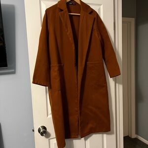 SHEIN Rust Trench Coat